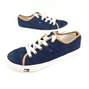 Tommy Hilfiger Twaerie R Womens Denim Sneakers Size 6 Boat Deck Shoes  